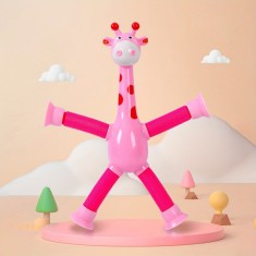 Jucarie girafa cu picioare telescopice ?i ventuze foto