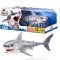 Rechin Robotic cu Efect Luminiscent, Robo Alive Great White Shark Series 1 by ZURU, jucarie pentru piscina si cada