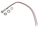 Lampă de control LED plată verde 3,2V MARL, IP67, &Oslash;5mm, cabluri