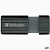 Memorie USB Verbatim STORE&#039;N&#039;GO PINSTRIPE Negru 128 GB (10 Unități)
