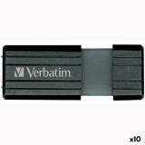 Memorie USB Verbatim STORE&#039;N&#039;GO PINSTRIPE Negru 128 GB (10 Unități)