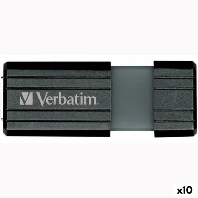 Memorie USB Verbatim STORE&amp;#039;N&amp;#039;GO PINSTRIPE Negru 128 GB (10 Unități) foto