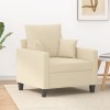 Gossi fotoliu canapea, crem, 60 cm, material textil