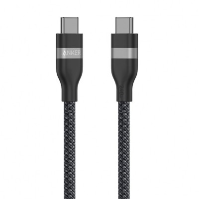 Cablu Date si Incarcare USB-C - USB-C Anker, 240W, 0.9m, Negru A82E2H11 foto
