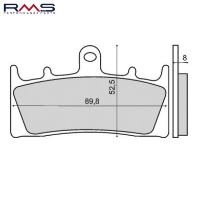 Set placute frana Kawasaki ZRX 400-1200 - ZX Ninja 600-1200 - ZR - ZRX 1100-1200 - Suzuki GS - GSF - GSX R Hayabusa 750-1300 foto