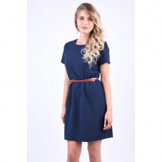 Rochie Scurta Vero Moda Pekaya O-Neck Bleumarin foto