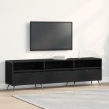 VidaXL Cabinet TV Negru 150x30x44,5 cm Lemn prelucrat