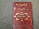 MENDEL HAIMOVICI OPERA MATEMATICA