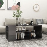 Cumpara ieftin Măsuță de cafea, gri extralucios, 100x50x40 cm, lemn prelucrat