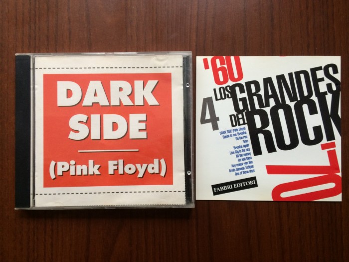pink floyd dark side cd disc muzica progresive prog rock Fabbri italy 1993 VG+