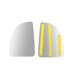 Geam oglinda Citroen Jumper 1999-2006, Fiat Ducato, 1999-2006, Peugeot Boxer 1999-2006, Stanga, Crom, Fara incalzire, Convex, superioara, mare , Best