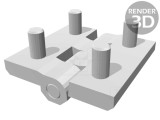Balama Tehnopolimer Neagră 60mm