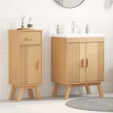 Set mobilier de baie, 2 piese, lemn masiv de pin