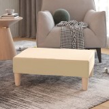 Taburet, crem, 78x56x32 cm, material textil