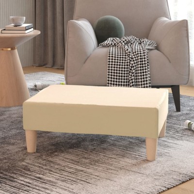 Taburet, crem, 78x56x32 cm, material textil foto