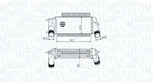 MAGNETI MARELLI 351319205490 Intercooler, compresor