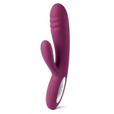 Vibrator Rabbit Cu Functie Incalzire Adonis, Violet, 20 cm foto