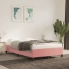VidaXL Cadru de pat fără saltea roz 120x190 cm catifea 379533