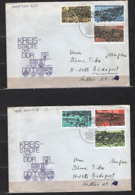 GERMANIA (DDR) 1988 - ORASE. PLICURI CIRCULATE, Y20 foto