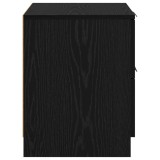 vidaXL Dulap de noapte cu sertar 2 pcs Stejar Negru 45 x 39 x 50 cm 880509