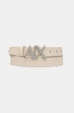 Armani Exchange curea de piele culoarea maro