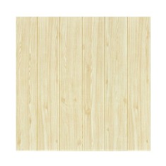 Set 10 placi tapet 3d, flippy, 70 x 70 cm, grosime 3 mm, din rasina, tip placi de lemn, suprafata acoperita 4.9 mp, crem