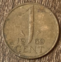 C50 - Moneda foarte veche - Olanda - 1 cent - 1969