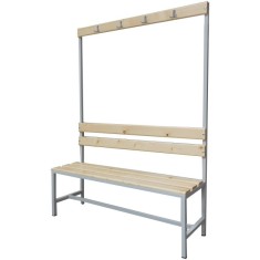 BANCA VESTIAR CU SPATAR SI CUIER L1200, 1200x360x1600 mm (LxlxH), ECO+
