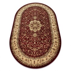 Covor Royal Adr oval model 521 vin roșu, 200x290 cm