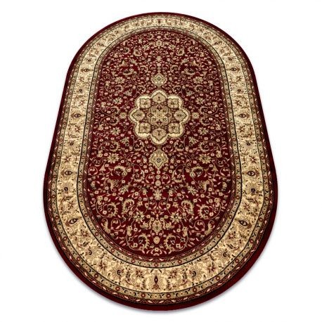 Covor Royal Adr oval model 521 vin roșu, 200x290 cm