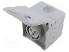 Conector alimentare AC, IEC 60309, IP44, 16A, 415V AC, 3 pini, PCE - 863-6GV