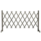 Cumpara ieftin Gard cu zabrele de gradina, gri, 150x80 cm, lemn masiv de brad
