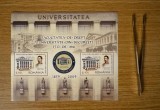 Facultatea de Drept a Universității din București - 150 de ani, bloc de 2 timbre 2009 LP 1851a