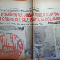 evenimentul zilei 20 decembrie 1993- romania va juca la world cup'94