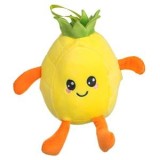 Jucarie de plus Ananas, 16 cm, Galben cu portocaliu, CMCLASS