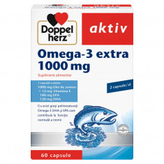 Doppelherz Omega 3 Extra Ulei Somon 120 capsule