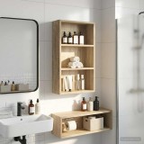 vidaXL Dulap de perete pentru baie Stejar Sonoma 40 x 14 x 70 cm 889361