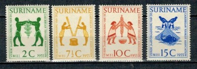 Suriname 1955 - Turism, serie neuzata foto