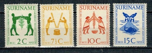 Suriname 1955 - Turism, serie neuzata