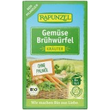 Cuburi de supa legume cu ierburi Rapunzel, 8 buc, Bio, Vegane, Fara Zahar Adaugat