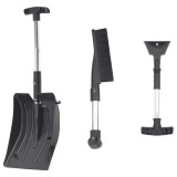 VidaXL Kit de lopată pentru zăpadă 3 &icirc;n 1, negru, aluminiu