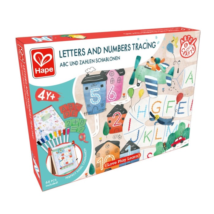 Kit de invatare litere si numere - 66 piese