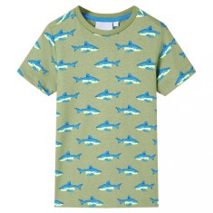 Tricou pentru copii, kaki deschis, 140