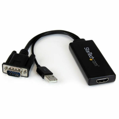 HDMI to VGA Adapter Startech VGA2HDU Black foto