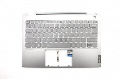 Carcasa superioara cu tastatura palmrest Laptop, Lenovo, ThinkBook 13S-IWL Type 20R9, 5CB0U43206, cu iluminare, layout US foto