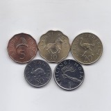 Lot 5 Monede Tanzania 1976-1992 UNC, Ne流通