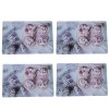 Set 4 Suporturi Farfurie Pufo Sugar, 44x29 cm, Protectie Masa, Antizgarieturi, Termorezistent, Decor Bucatarie Modern