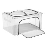 Husă de depozitare cu cadru, 40x30x20 cm, Alb, CMCLASS