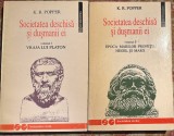 SOCIETATEA DESCHISA SI DUSMANII EI, K.R.POPPER/,,HUNANITAS"1993/DOUA VOLUME,366+440 PAGINI/ CA SI NOI