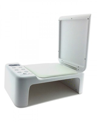 Lampă de unghii LED / UV Sun Z22 (2 &amp;icirc;n 1) 350 W, cu cotieră și raft căptușit foto